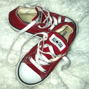 Red Converse Tennis Shoes 👟